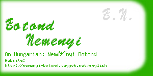 botond nemenyi business card